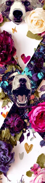 Free bear bookmarks for adults featuring a cool bear bookmark